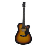 Guitarra Electroacustica Campero Texana Sunburst Con Resaque