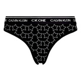 Pantie Calvin Klein Ck One Star Microfibra Negro - Original