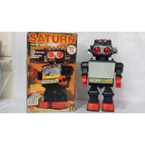 Robo Saturn Brinquedo Antigo  Na Caixa Anos 80 