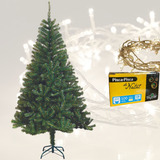 Árvore De Natal Super Luxo 1,80cm + Pisca Pisca 100 Leds