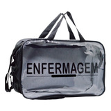 Bolsa Enfermagem Academica Estagio Personalizada Cor Preto Transparente