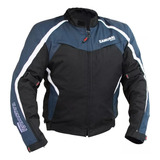 Campera Moto Samurai Monaco Azul Sport Abrigo Desmontable To