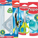 Set Maped Para Zurdos, Reglas, Tijera, Sacapuntas, Lapicera