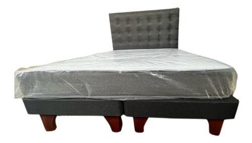 Cama Europea 1 Plaza  ( Base+respaldo+colchon Nature)