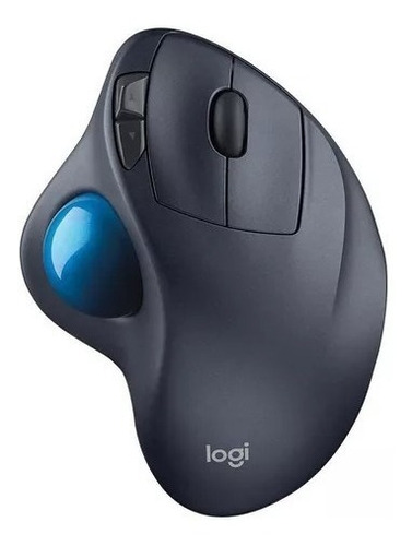 Mouse Trackball Logitech  Trackball M570 Azul Y Plateado