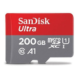 Cartão De Memória Microsdxc 200gb Sandisk Ultra Classe 10