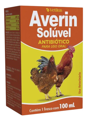 Tratamento Coccidiose - Averin Solúvel - 100ml