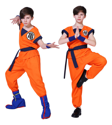 Disfraz De Goku De Dragon Ball Cosplay For Adultos Y Niños