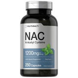 N-acetilcisteina Nac 1200mg Con Menta Natural 250 Capsulas