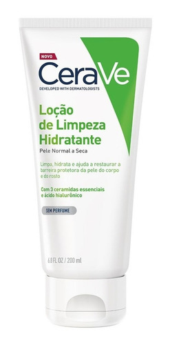 Ceravê Loção De Limpeza Corporal E Facial 200ml Sem Perfume