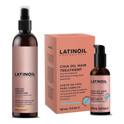 Kit Thermo Protector + Aceite De Chía Latinoil Anti Frizz | Envío gratis