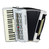 Acordeon Cadenza Cd80/37 Wh 80 Baixos Branco