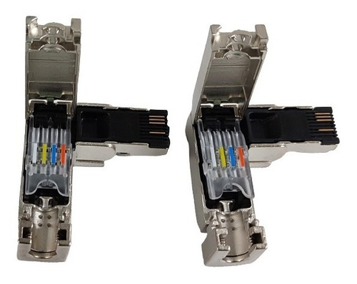 2 Conectores Profinet A 90  Metalicos Rj45  Equivalentes 