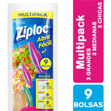 Ziploc Bolsa Alimento Multipack 3 X 9 Unidades - 27 Bolsas