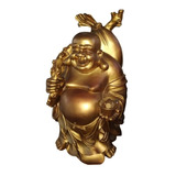 Estátua Buda Gordo Dourado Gg Frete Grátis 68 X 40 C 40 Cm