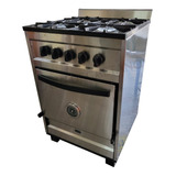 Cocina Industrial 4 Hornallas 58cm Acero C/ Horno Eco