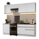 Mueble De Cocina Integral 240cm Glamy Madesa 08 Blanco