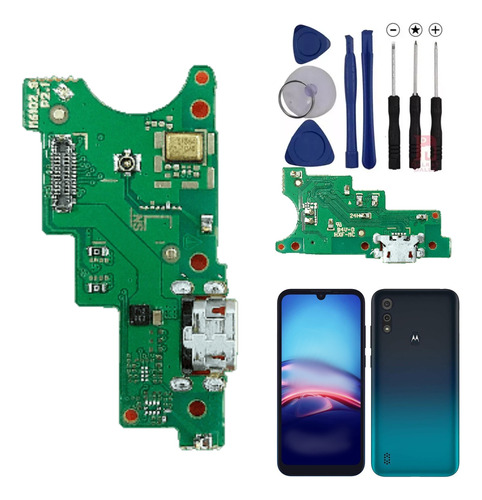 Placa De Carga P/ Motorola E6s Xt2053 + Kit De Herramientas