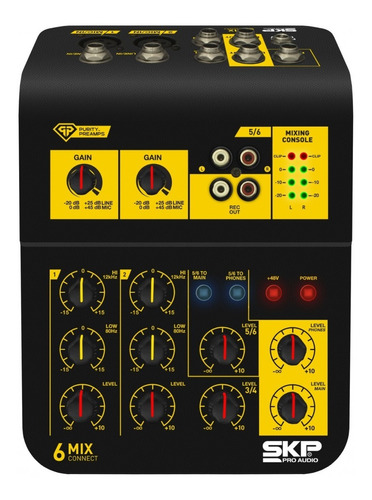 Skp Mix Connect 6 Consola Mixer 6 Canales Phantom Oferta!!!