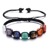 Pulsera Reiki Yoga Piedras Naturales Regalo Yoga Ajustable