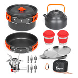 Kit De Utensilios De Cocina Para Acampar Y Supervivencia