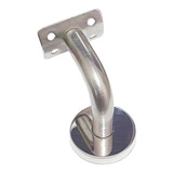 Suporte Curvo C/ Berço P/ Corrimão Parede Inox 304