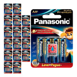 102 Pilhas Alcalinas Premium Aa 2a Pequena Panasonic 17 Cart