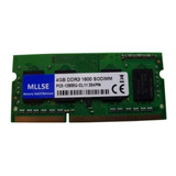 Memoria Notebook / 4gb / Marca Mllse / 204pin / Ddr3-1066mhz