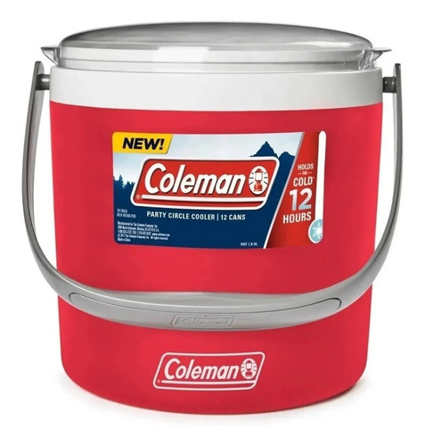 Conservadora Hielera Coleman 9qt Tapa Acrilico 12 Latas 12hs