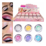 Pack 6 Sombras Glitter Gel Holográficas Ojos Rostro Cuerpo