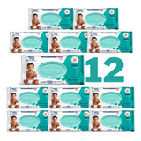 12 Pcts Toalhas Umedecidas Personalidade Baby Plus Com Tampa