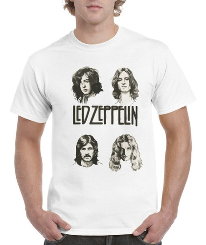 Camisa De Hombre  Moderno Estilo Led Zeppelin