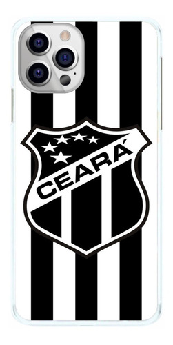 Capinha Ceará Sc Listras Verticais Branco Capa De Celular