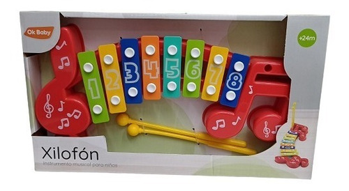 Xilofón Instrumento Musical Para Niños Ok Baby