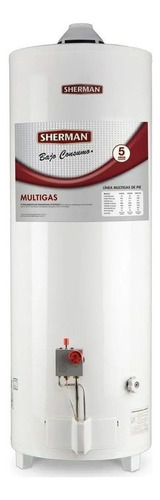Termotanque Multigas Gas Tpgp80 Blanco 80l - Sherman