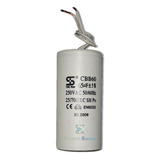 Capacitor Condensador 65uf 65mfd/250v Redondo Con Cable