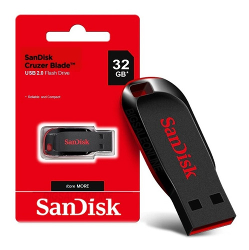 Pendrive Usb 32gb Cruzer Blade Sandisk 