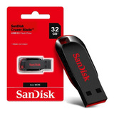 Pendrive Usb 32gb Cruzer Blade Sandisk 