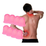 Copo Silicone Dor Muscular Celulite C 8 Ventosas Relaxamento