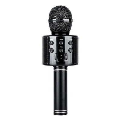 Micrófono Karaoke Inalámbrico Handheld Ktv Negro Bluetooth con Bocina | MercadoLibre