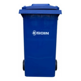 Contenedor De Basura Plástico Basurero De 360 Litros Azul