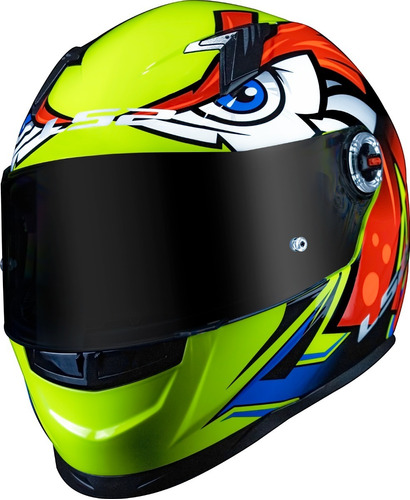 Capacete Ls2 Classic Ff358 Tribal Amarelo Laranja Lançamento