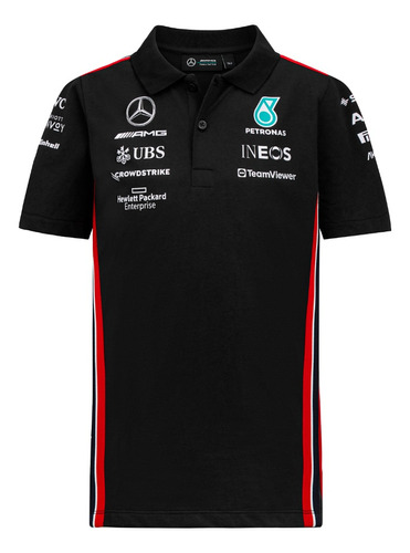 Mercedes Amg Petronas Infantil Camiseta Polo Oficial 2023