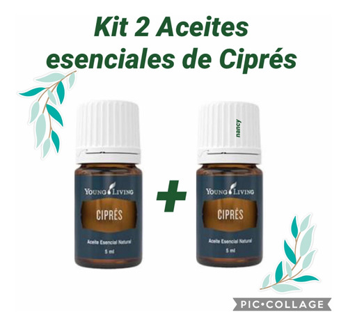 Kit 2 Aceites Esenciales De Ciprés 5ml C/u