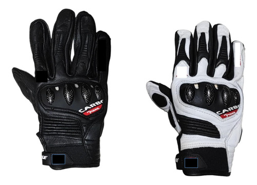 Guantes Para Moto Carbon Frame De Piel Remate