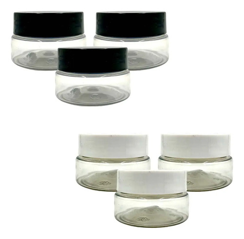 Contenedor Tarro Cosmetico 50 Ml Con Tapa Mayoreo 10 Pzs
