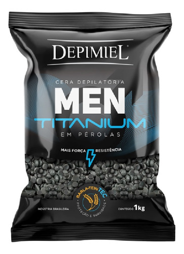 Depimiel Cera Men Titanium Em Pérolas 1kg