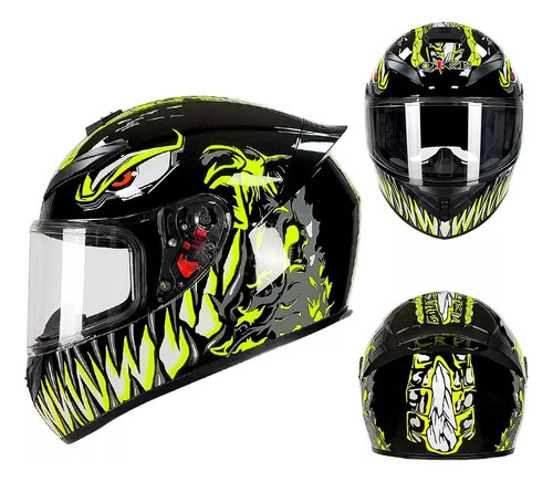 Nuevo Casco Integral De Moto Venom, Para Uso Durante La