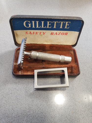 Estuche Y Maquina De Afeitar Vintage Safety Razór 