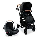 Coche Travel System Con Moises Silla Carro Prima Bebesit Ros Color Negro